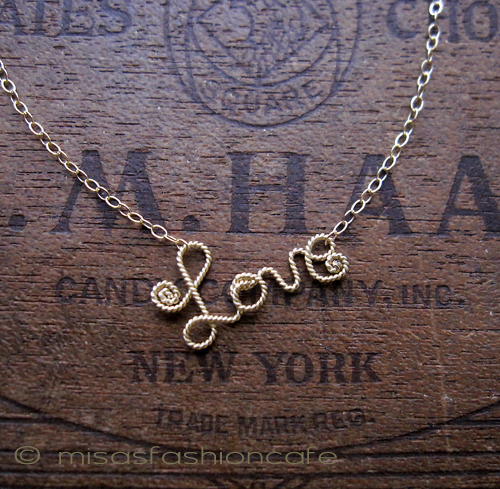 （画像用） 14K gf Love ネックレス