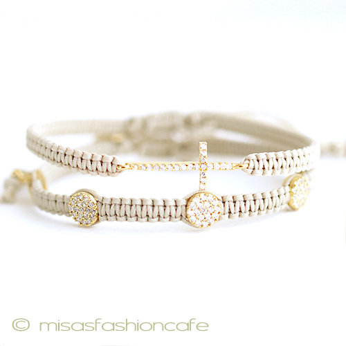 （画像用） ＴＡＩブレス　２本セット 　十字架＆メダリオン