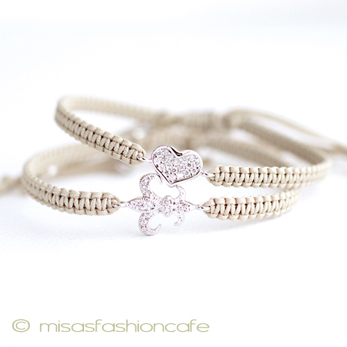 （画像用） ＴＡＩブレス　２本セット ハート＆FleurDeLis