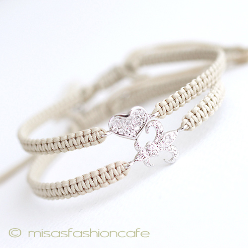 （画像用） ＴＡＩブレス　２本セット ハート＆FleurDeLis