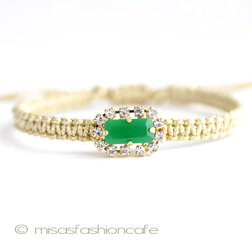 （画像用） ＴＡＩ　ブレスレット 　ビジュー・グリーン