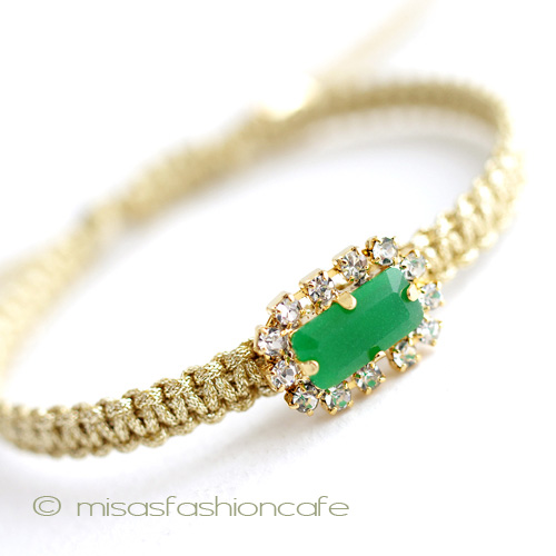 （画像用） ＴＡＩ　ブレスレット 　ビジュー・グリーン