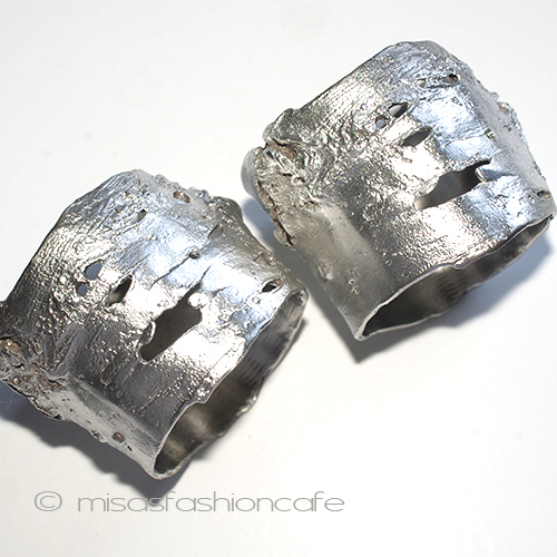 （画像用） マイケルミショー白樺 再販 ナプキンリング ４個セット