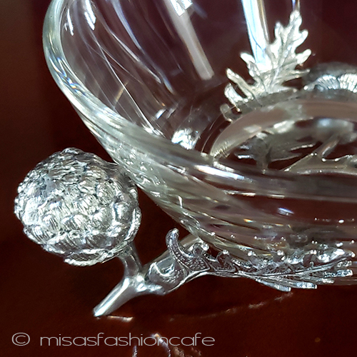 （画像用） 野菜　アーティチョーク 脚付き　ガラスボウル