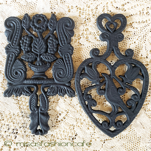 （画像用） ポットスタンド　鍋敷き ヴィンテージ　ぶどう