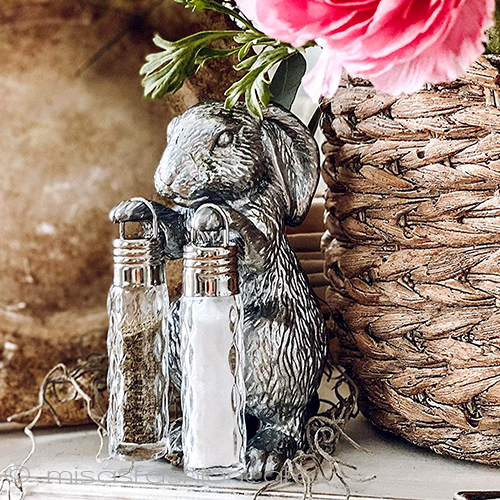 （画像用） ラビットうさぎ調味料再販! 塩コショウ・ガラス瓶