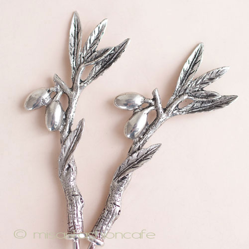 （画像用） オリーブ フォーク（２本セット）