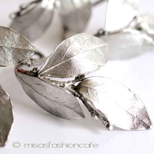 （画像用） マイケルミショー　ハーブ銀葉 ナプキンリング　４個セット