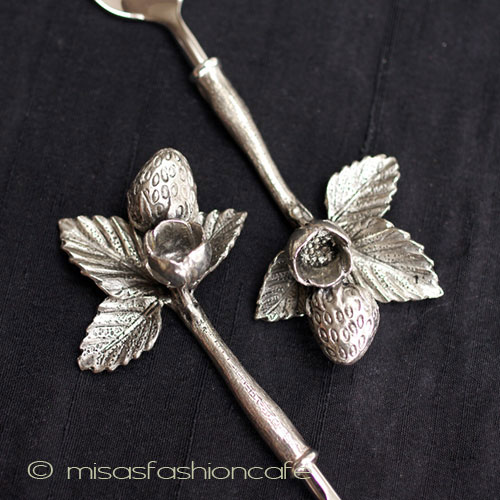 （画像用） いちご苺とお花 スプーン（２本）再販！