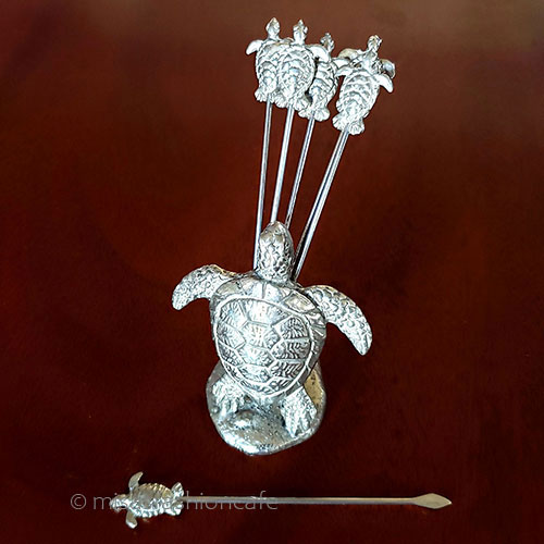 （画像用） 親子の海亀　セット ピックフォーク６本