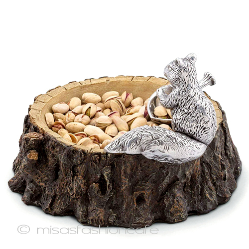 （画像用） リスと切り株ボウル再販 どんぐりスプーン付き