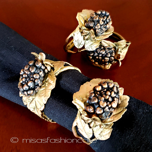 （画像用） マイケルミショー果実ベリー ナプキンリング　４個セット