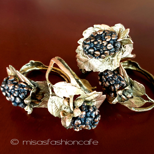 （画像用） マイケルミショー果実ベリー ナプキンリング　４個セット