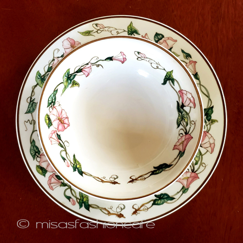 （画像用） ビレロイ＆ボッホ　朝顔 花　ボウル＆お皿セット