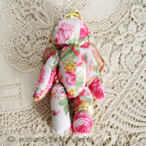 （画像用） クマさんチャーム 　ピンク・フラワー・リボン