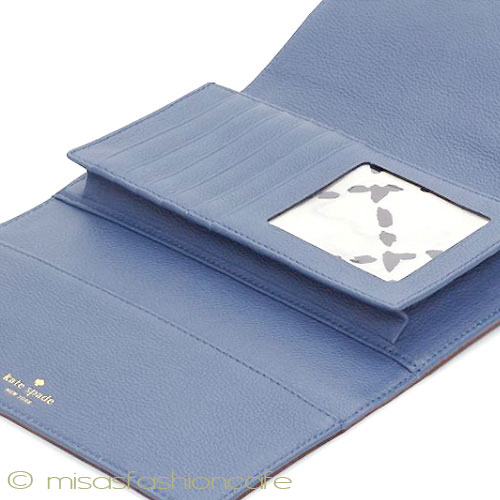 （画像用） ケイトスペード　NY 長財布　ネイビー