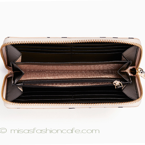 （画像用） ケイトスペード　長財布 ドット柄　スキンピンク