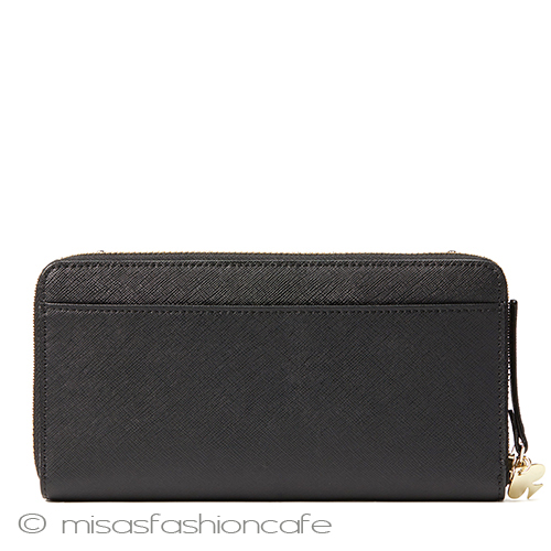 （画像用） ケイトスペード　長財布 猫ねこ　ビジューの鼻♡