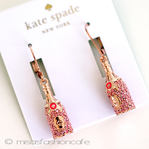 （画像用） ケイトスペード　ピアス シャンパン　モエ