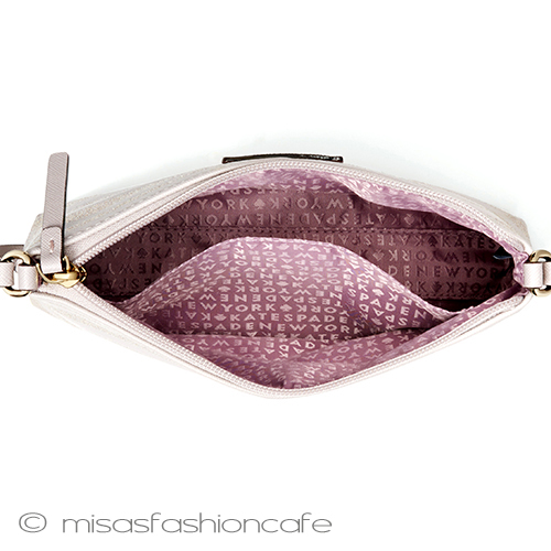 （画像用） ケイトスペード　バッグ キラキラ　ストライプ