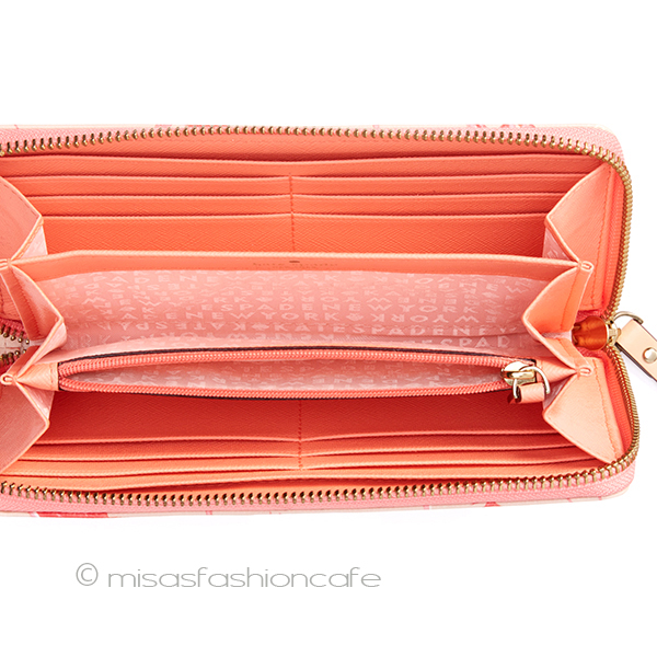 （画像用） ケイトスペード　長財布 フラミンゴ