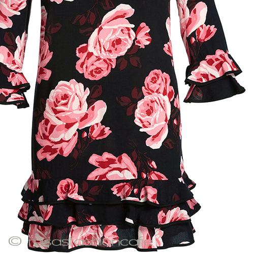 （画像用） ケイトスペード　ドレス ローズ花柄ワンピース