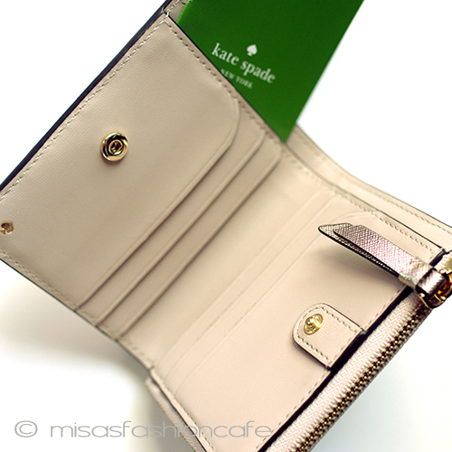 （画像用） ケイトスペード　お財布 二つ折り　ゴールド