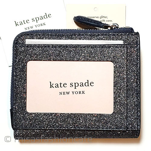 （画像用） ケイトスペード　お財布 二つ折り　グリッター