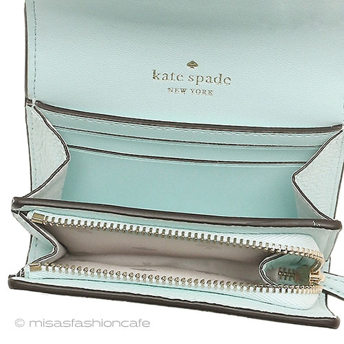 （画像用） ケイトスペード　お財布 水色　♠ビジュー金具
