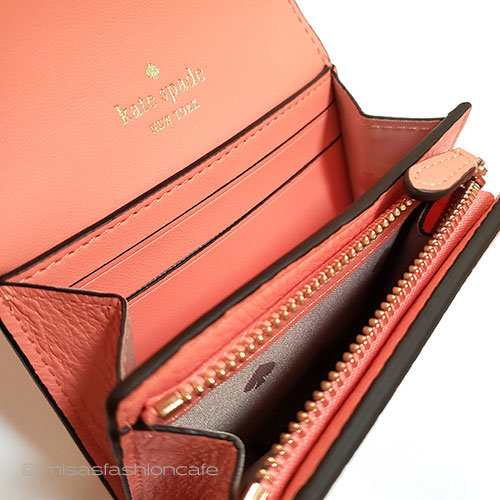 （画像用） ケイトスペード　お財布 Orange♠ビジュー金具