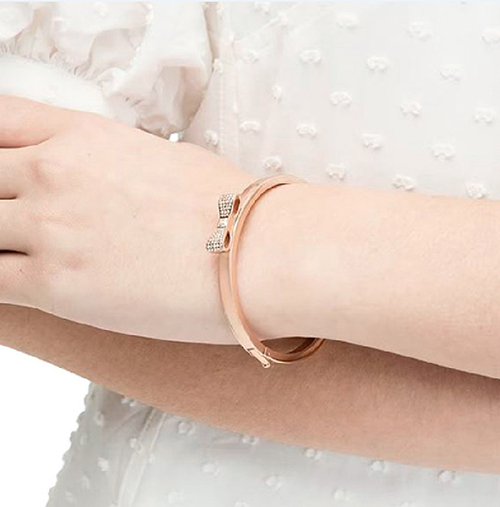 （画像用） ケイトスペード　バングル リボン　ブレスレット