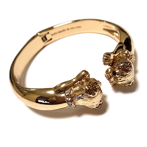 （画像用） ケイトスペード　バングル パグ　犬　ブレスレット