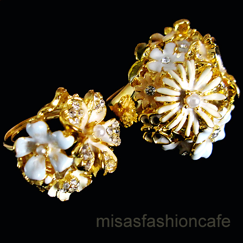 （画像用） パステル フラワーガーデン 　 KJL お花畑　リング