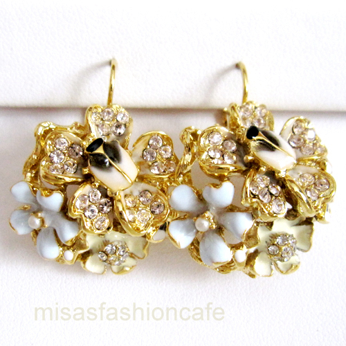 （画像用） パステル フラワーガーデン 　 KJL お花畑　ピアス