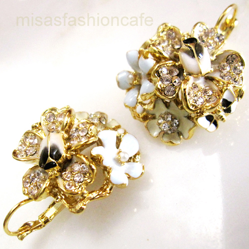 （画像用） パステル フラワーガーデン 　 KJL お花畑　ピアス