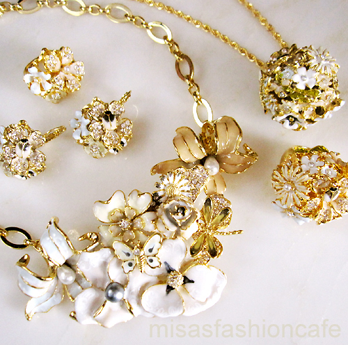 （画像用） パステル フラワーガーデン 　 KJL お花畑　ピアス