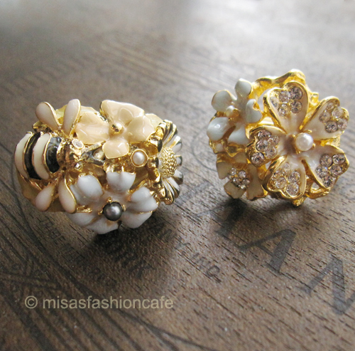 （画像用） パステル フラワーガーデン KJL ミツバチ リング