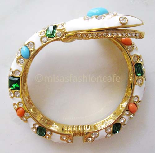 （画像用） KJL花柄スネークバングル