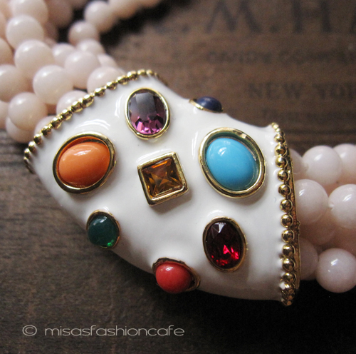 （画像用） KJL ネックレス 　７連　ジュエル