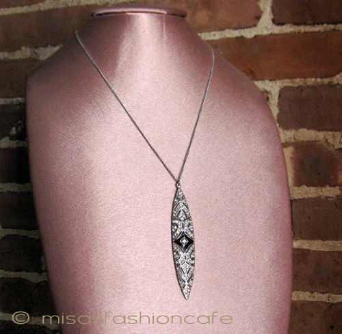 （画像用） KJL ネックレス 　アートデコ　ペンダント