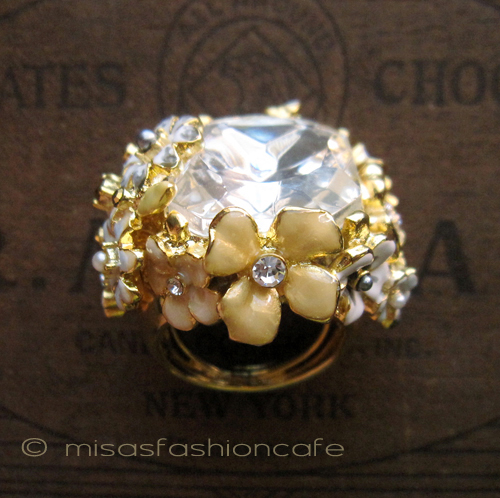 （画像用） パステル フラワーガーデン KJL クリスタル　リング