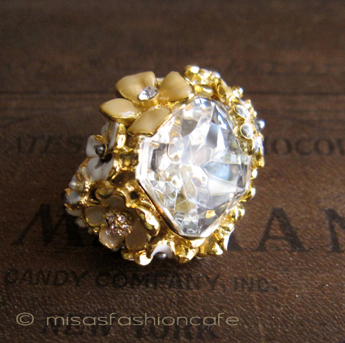 （画像用） パステル フラワーガーデン KJL クリスタル　リング