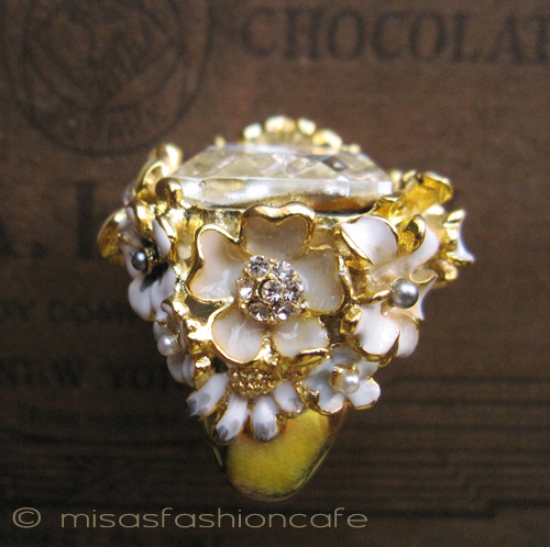 （画像用） パステル フラワーガーデン KJL クリスタル　リング