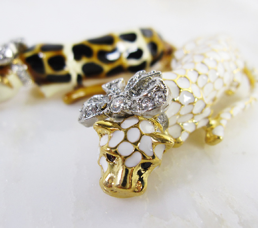 （画像用） KJL レオパード ブローチ