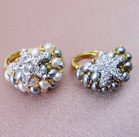 （画像用） スター星リング　グレー