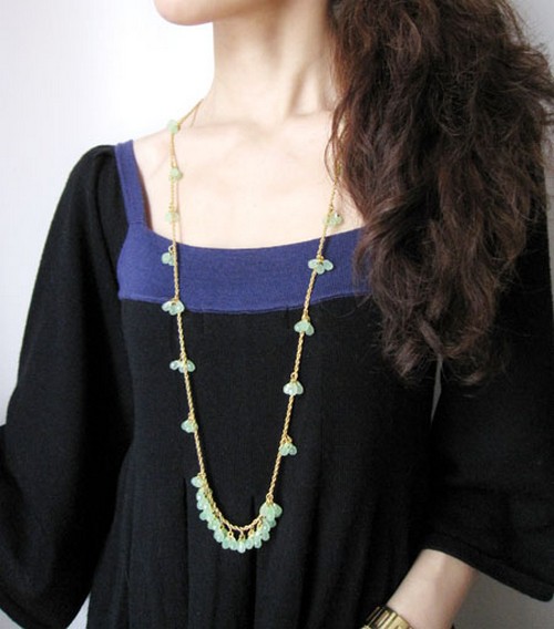 （画像用） マスカット・ドロップ　 ネックレスKJL