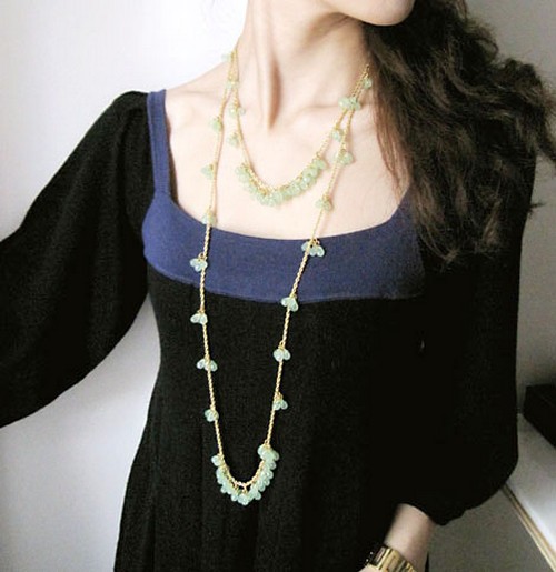 （画像用） マスカット・ドロップ　 ネックレスKJL