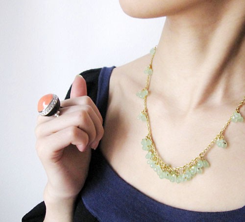 （画像用） マスカット・ドロップ 　 ネックレスKJL