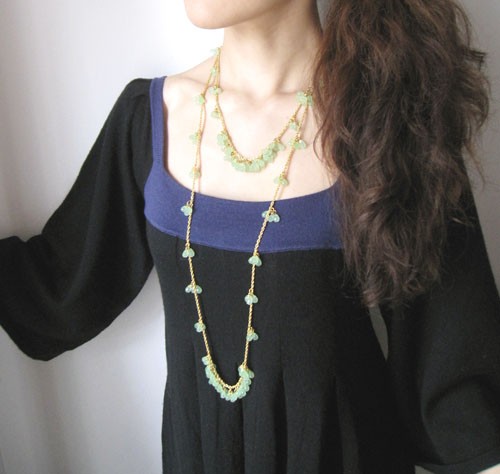 （画像用） マスカット・ドロップ 　 ネックレスKJL