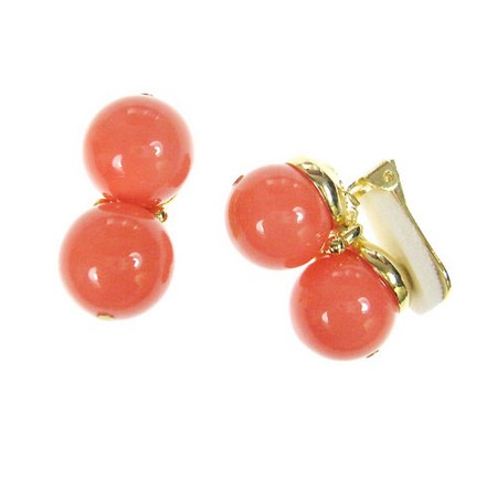 （画像用） KJL 　コーラル　イヤリング